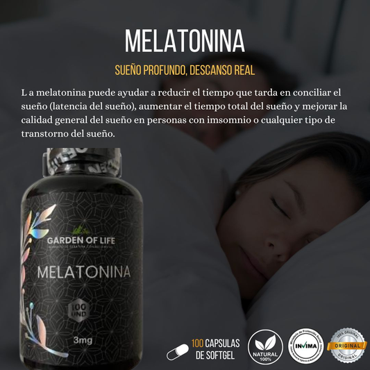 Melatonina Garden Of Life 3mg